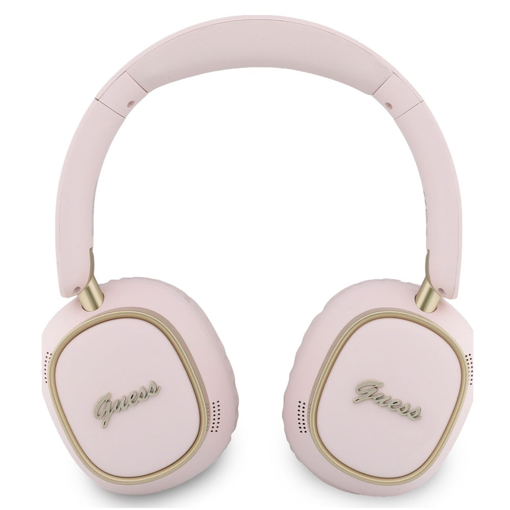 Handsfree Bluetooth Guess Rectangle Metal Script, A2DP, Розово