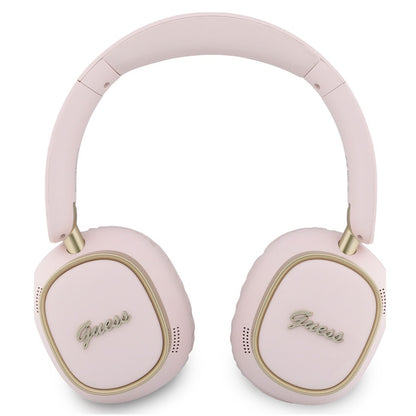 Handsfree Bluetooth Guess Rectangle Metal Script, A2DP, Розово
