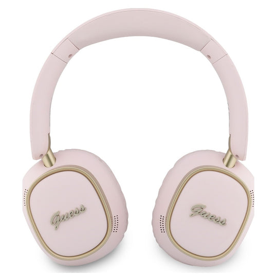 Handsfree Bluetooth Guess Rectangle Metal Script, A2DP, Розово