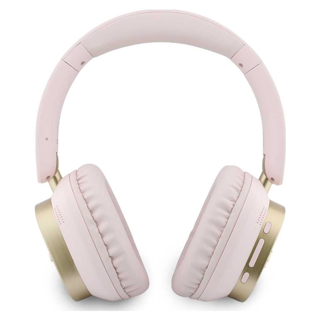 Handsfree Bluetooth Guess Rectangle Metal Script, A2DP, Розово