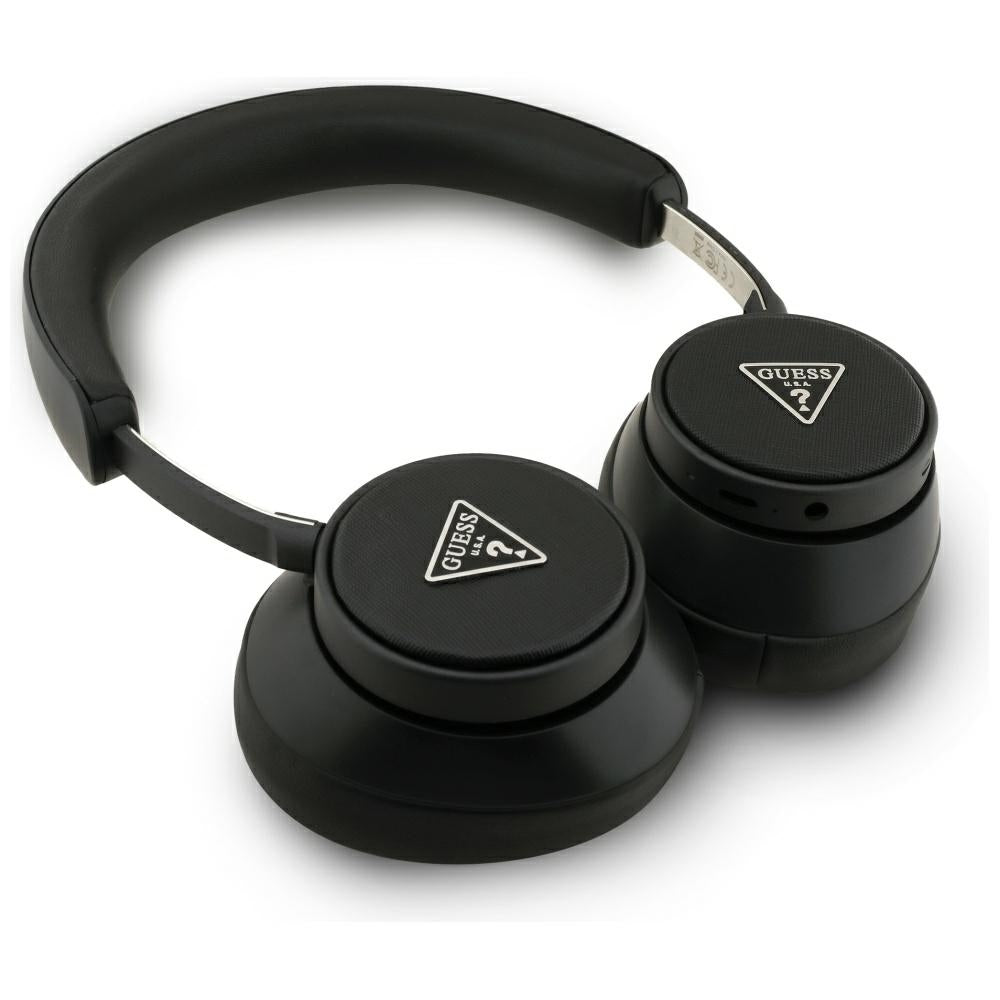 Handsfree Bluetooth Guess Saffiano Triangle Logo, A2DP, Черен
