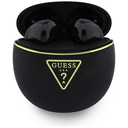 Handsfree Bluetooth Guess Script Print, TWS, Черен