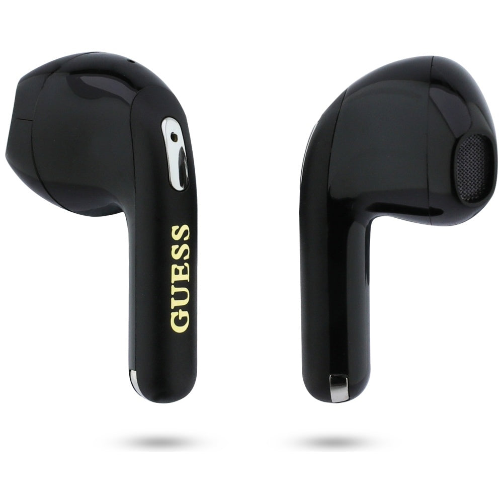 Handsfree Bluetooth Guess Script Print, TWS, Черен