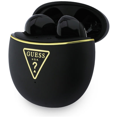 Handsfree Bluetooth Guess Script Print, TWS, Черен