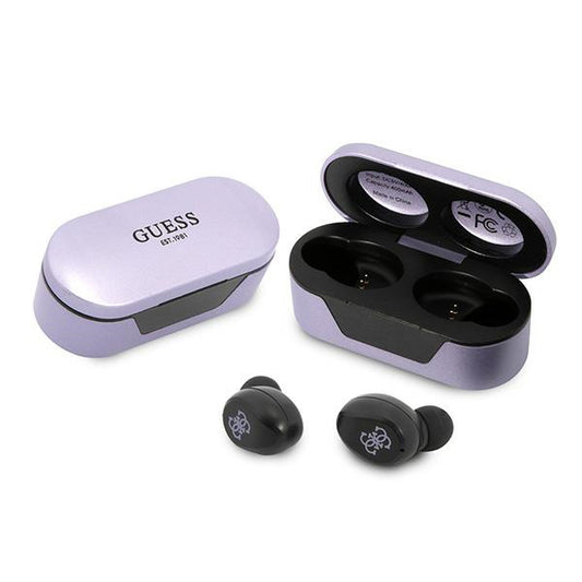 Handsfree Bluetooth Guess, TWS, Лилав