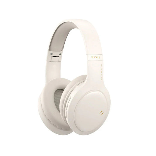 Handsfree Bluetooth HAVIT H633BT, Multipoint, A2DP, Бежов