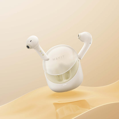 Handsfree Bluetooth HAVIT Modern Buds TW974, TWS, Бежов