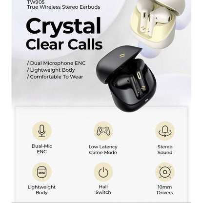 Handsfree Bluetooth HAVIT TW905, TWS, Бежов