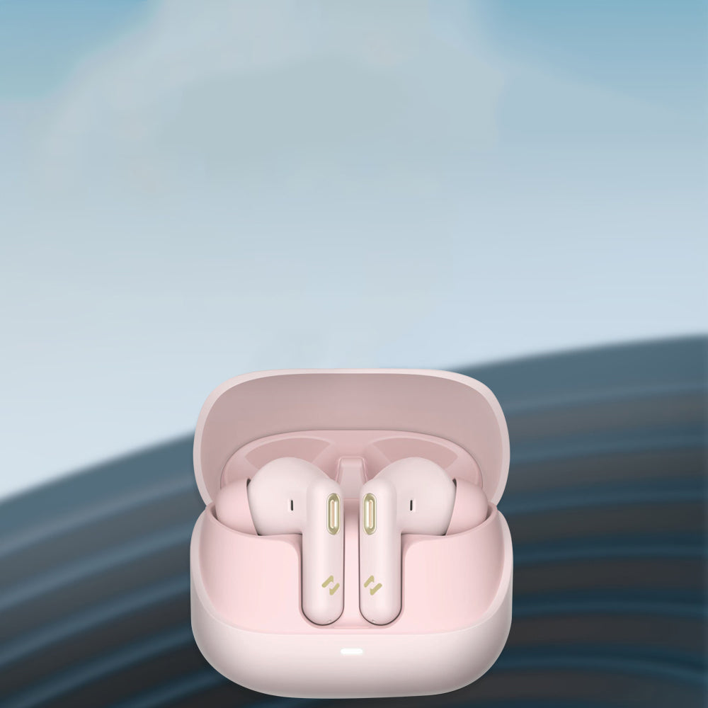 Handsfree Bluetooth HAVIT TW906 Pro, TWS, ANC, Розов
