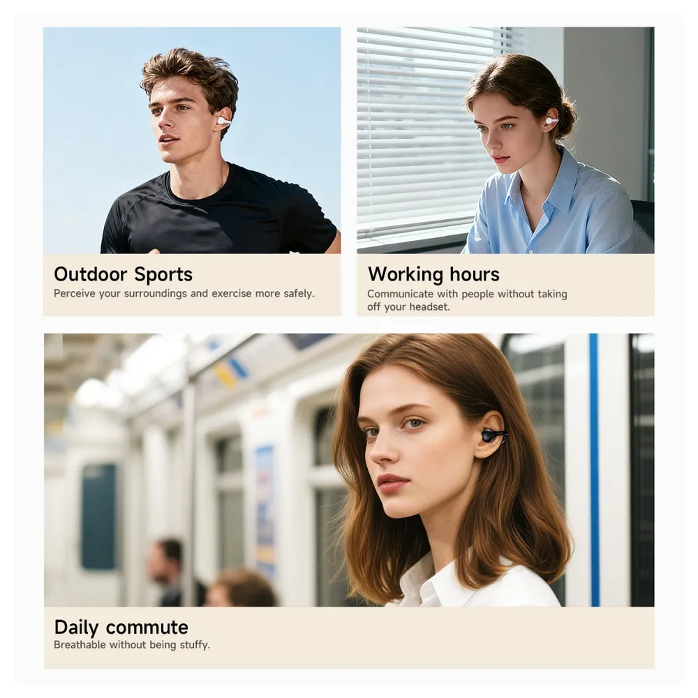 Handsfree Bluetooth HOCO EA8, TWS, Бял