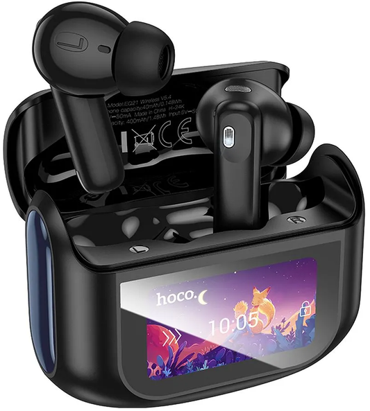 Handsfree Bluetooth HOCO EQ21, TWS, ANC, Черен