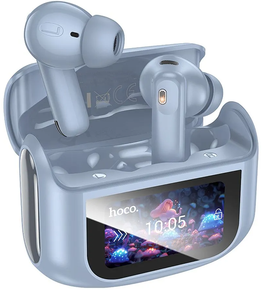 Handsfree Bluetooth HOCO EQ21, TWS, ANC, Син