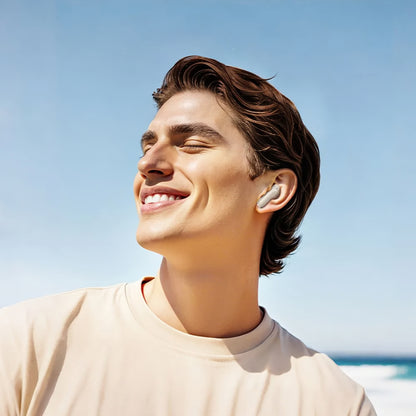 Handsfree Bluetooth HOCO EQ21, TWS, ANC, Бял