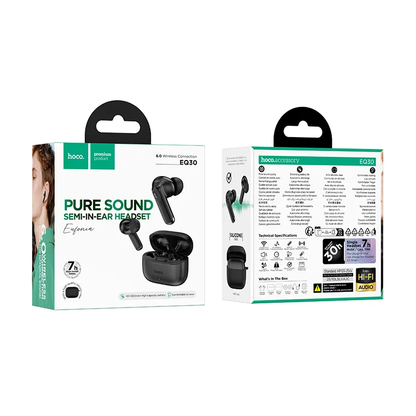 Handsfree Bluetooth HOCO EQ30, TWS, Черен
