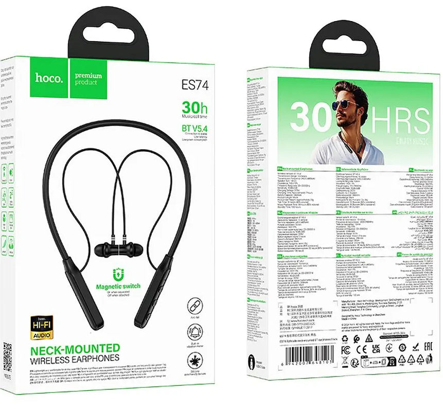 Handsfree Bluetooth HOCO ES74, A2DP, Черен