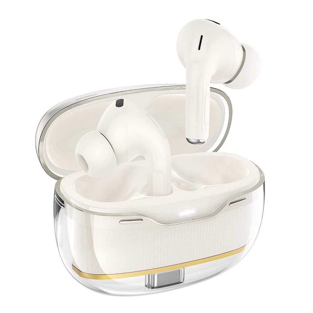 Handsfree Bluetooth HOCO EW54, TWS, Бял (Milky White)