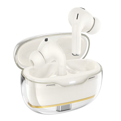 Handsfree Bluetooth HOCO EW54, TWS, Бял (Milky White)
