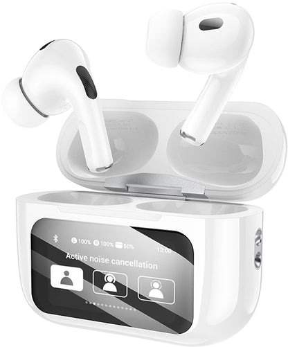 Безжични слушалки Bluetooth HOCO EW72, TWS, ANC, Бял