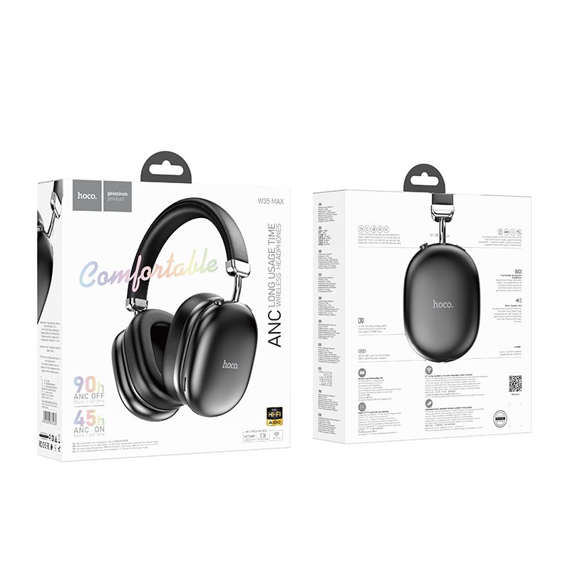 Handsfree Bluetooth HOCO W35 Max, A2DP, ANC, Черен