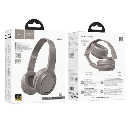 Bluetooth Handsfree HOCO W46, A2DP, Кафяв