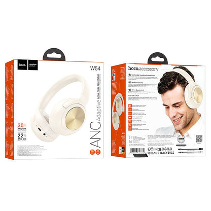 Handsfree Bluetooth HOCO W54, A2DP, ANC, Бял 