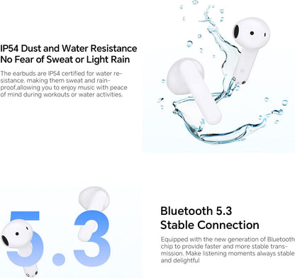 Handsfree Bluetooth Honor Choice X7e, TWS, ANC, Бял 5504ABHF