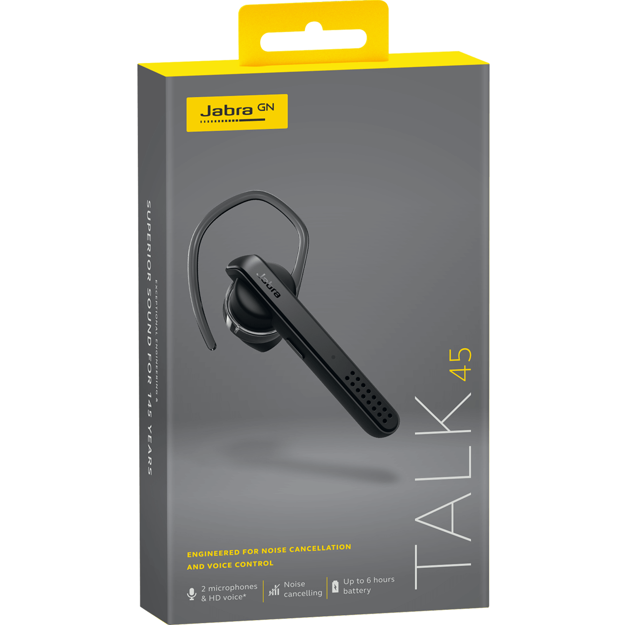 Bluetooth хендсфри Jabra Talk 45, A2DP, черно, възстановено 