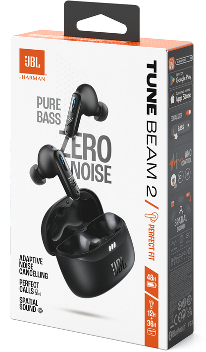 Handsfree Bluetooth JBL Tune Beam 2, TWS, ANC, MultiPoint, Черен JBLTBEAM2BLK