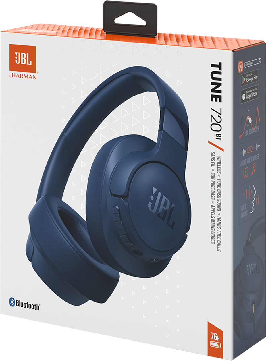 Хендсфри Bluetooth JBL Tune 720BT, MultiPoint, A2DP, син JBLT720BTBTBLU