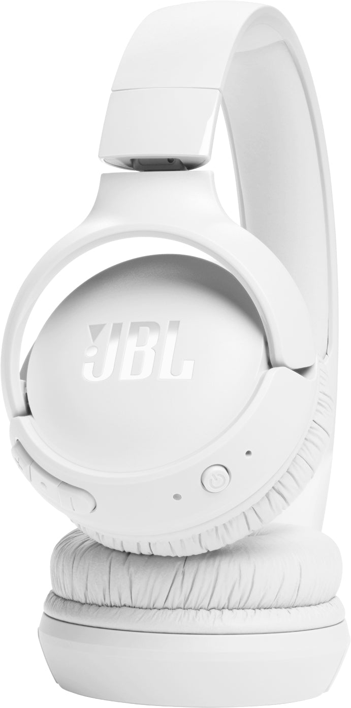 Bluetooth хендсфри JBL Tune 520BT, MultiPoint, A2DP, бял JBLT520BTWHT