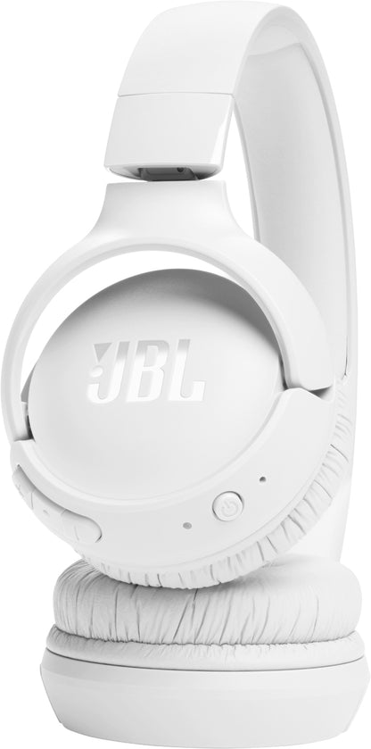 Bluetooth хендсфри JBL Tune 520BT, MultiPoint, A2DP, бял JBLT520BTWHT