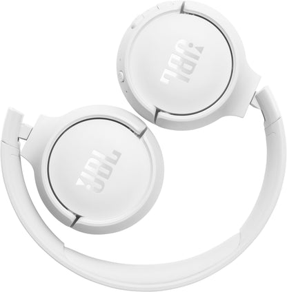 Bluetooth хендсфри JBL Tune 520BT, MultiPoint, A2DP, бял JBLT520BTWHT