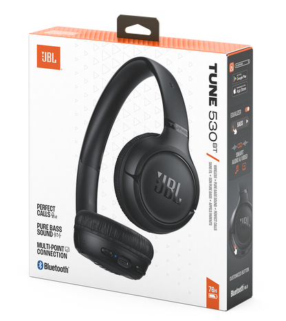 Handsfree Bluetooth JBL Tune 530BT, MultiPoint, A2DP, Черен