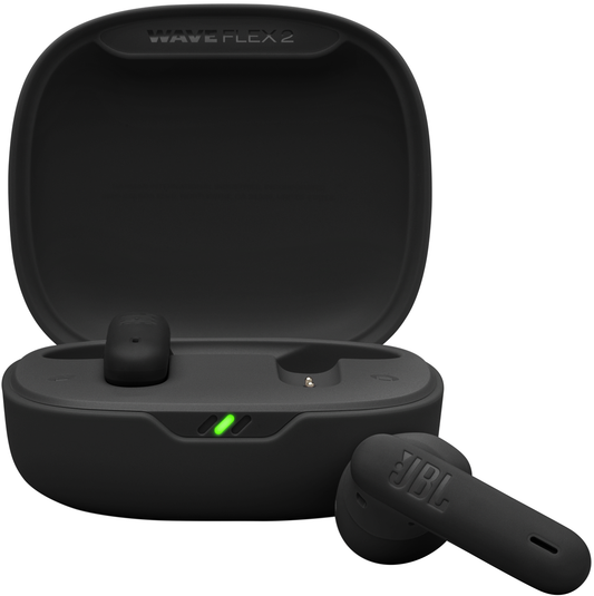 Handsfree Bluetooth JBL Wave Flex 2, TWS, ANC, MultiPoint, Черен JBLWFLEX2BLK