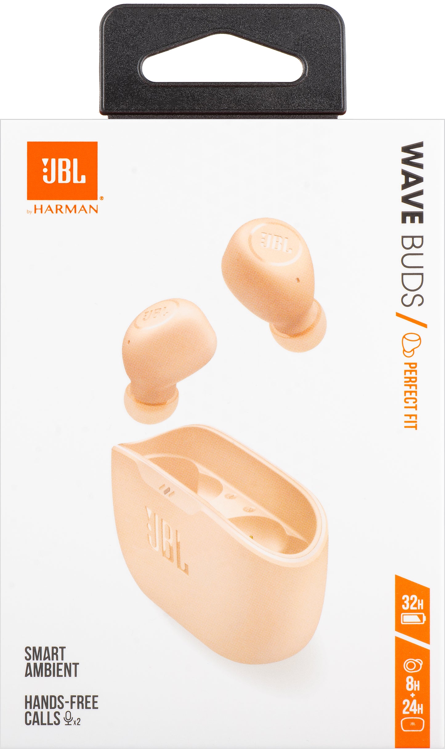 Handsfree Bluetooth JBL Wave Buds, TWS, Бежов JBLWBUDSBEG