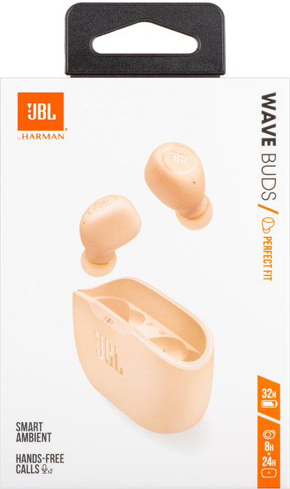 Handsfree Bluetooth JBL Wave Buds, TWS, Бежов JBLWBUDSBEG