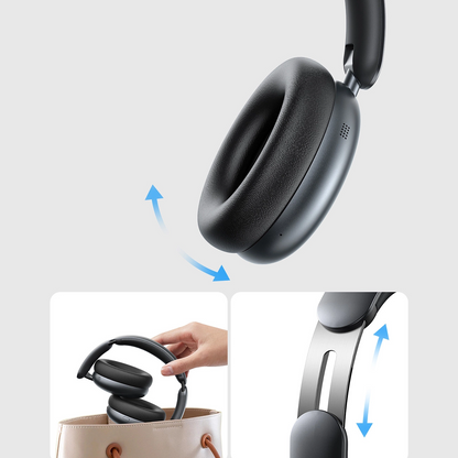 Безжични слушалки Bluetooth Joyroom JR-JH1, A2DP, ANC, Черен