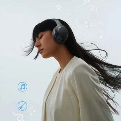 Безжични слушалки Bluetooth Joyroom JR-JH2, A2DP, ANC, Черен