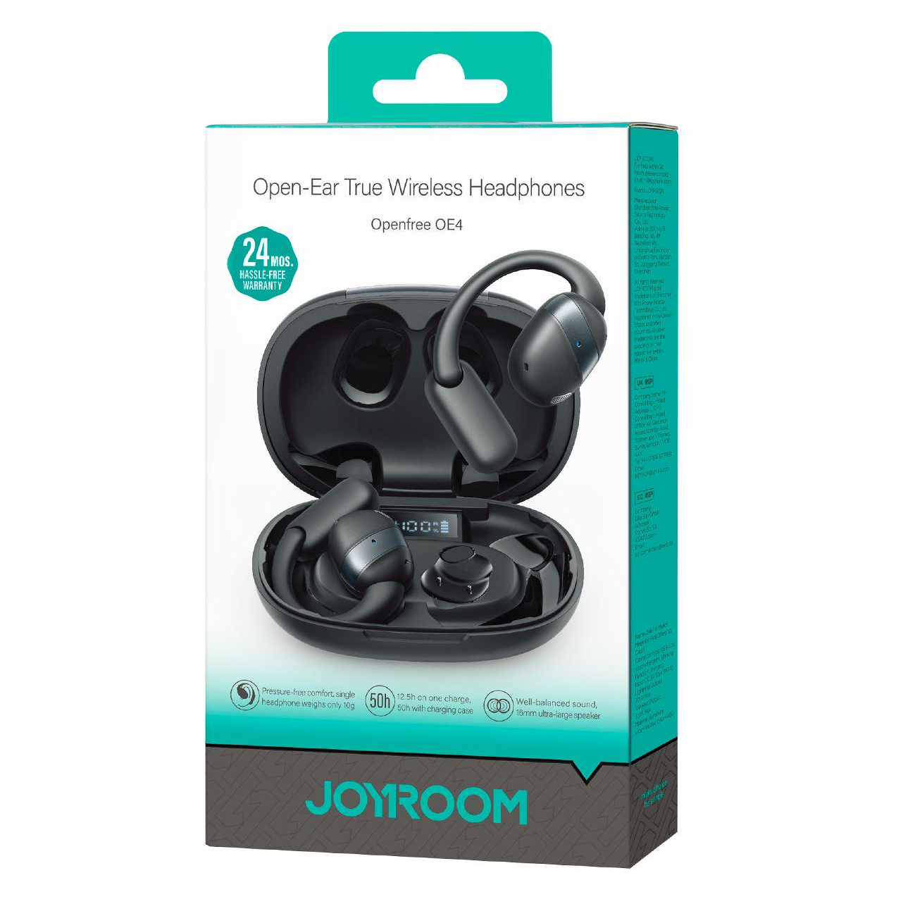 Handsfree Bluetooth Joyroom Open Ear JR-OE4, TWS, Черен
