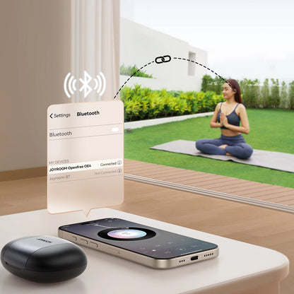 Handsfree Bluetooth Joyroom Open Ear JR-OE4, TWS, Черен