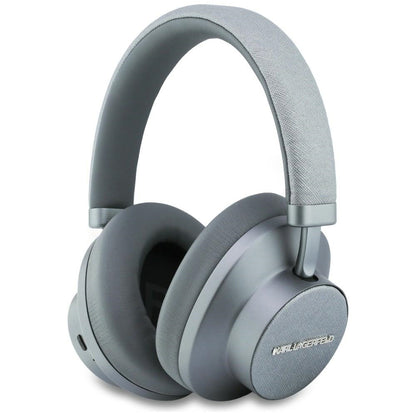 Handsfree Bluetooth Karl Lagerfeld Saffiano Elongated, A2DP, ANC, Сив