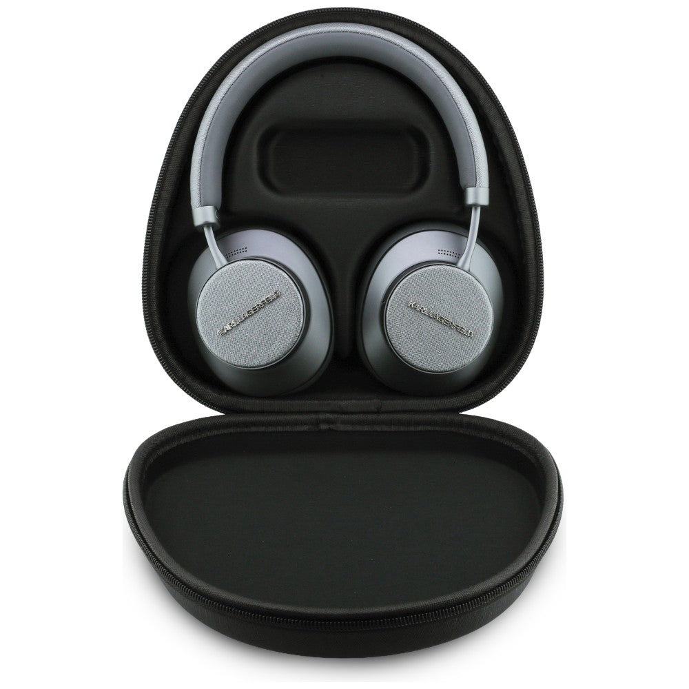 Handsfree Bluetooth Karl Lagerfeld Saffiano Elongated, A2DP, ANC, Сив