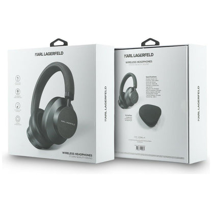 Handsfree Bluetooth Karl Lagerfeld Saffiano Elongated, A2DP, ANC, Сив