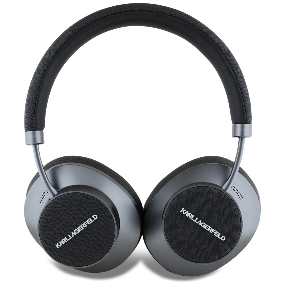 Handsfree Bluetooth Karl Lagerfeld Saffiano Elongated, A2DP, ANC, Черен