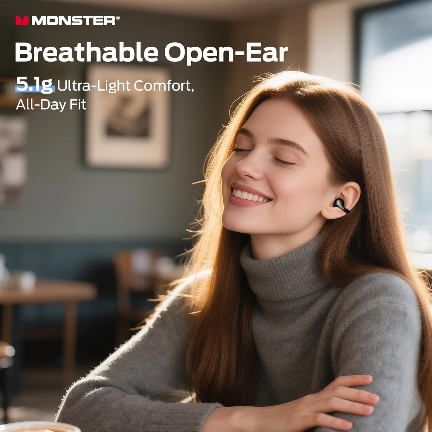 Handsfree Bluetooth Monster AC225, TWS, Черен