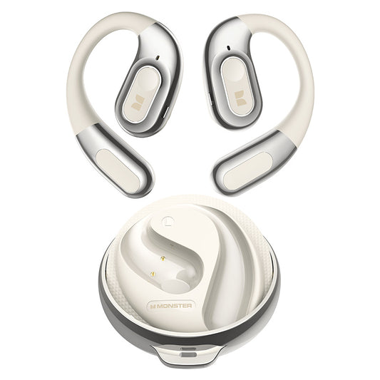 Хендсфри Bluetooth Monster AC330 AI Превод, TWS, Бял