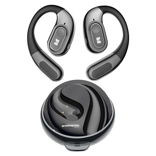 Слушалки с Bluetooth Handsfree Monster AC330 AI Translation, TWS, Черен
