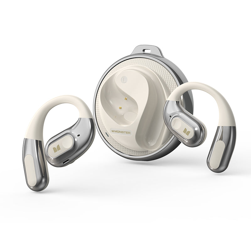 Handsfree Bluetooth Monster AC330 AI Translation, TWS, White