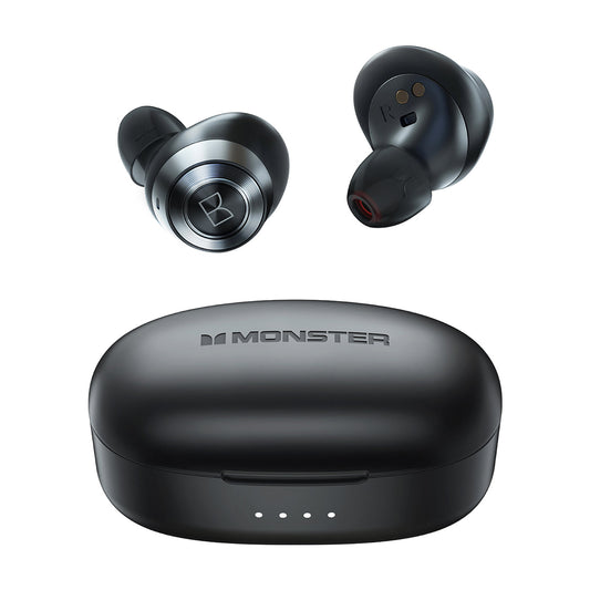 Безжични слушалки Bluetooth Monster Achieve 100 AirLinks, TWS, Черен