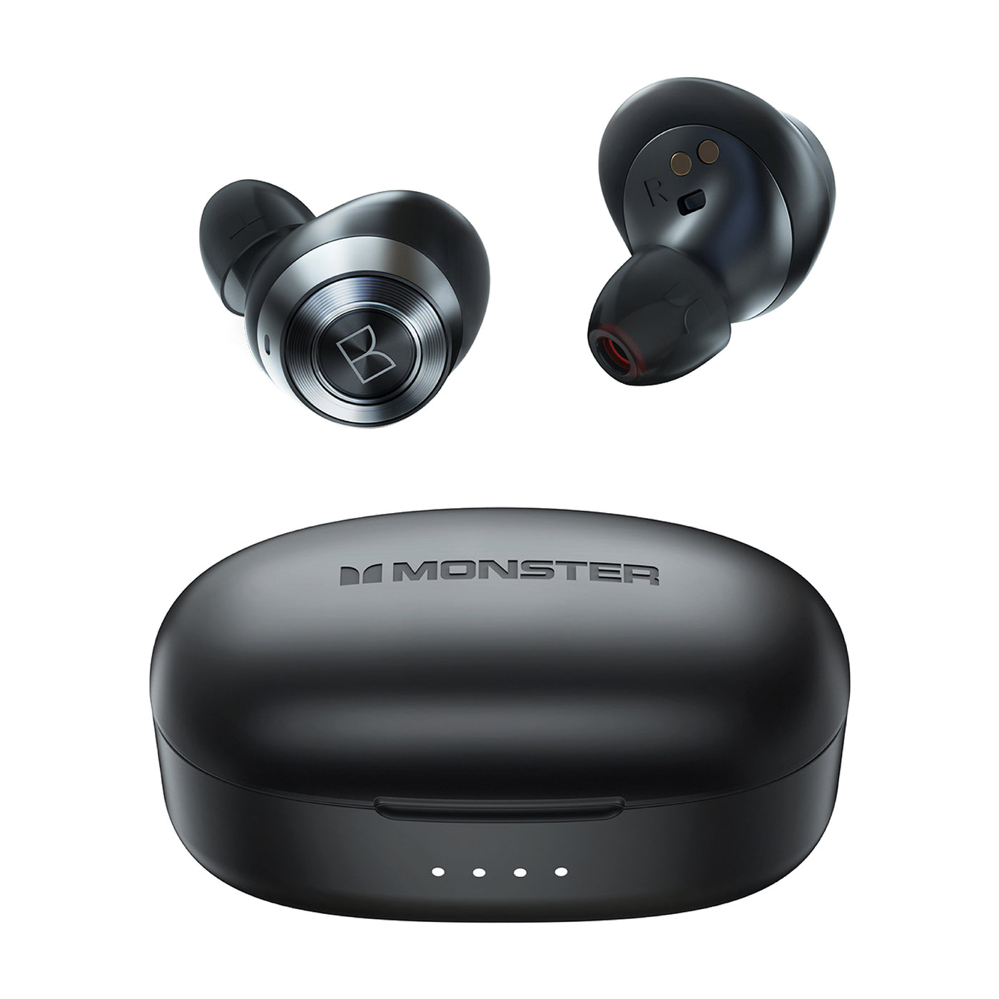 Безжични слушалки Bluetooth Monster Achieve 100 AirLinks, TWS, Черен